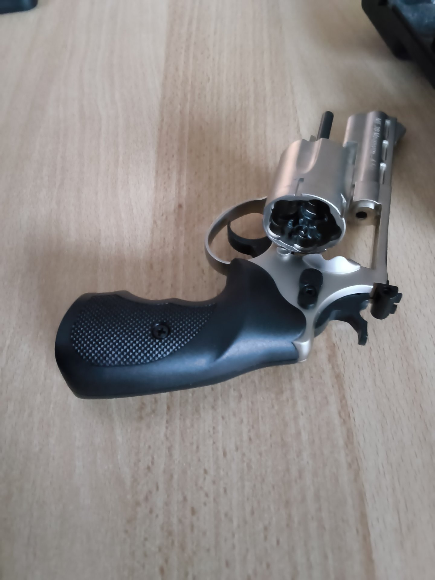 LEP Luftdruck Revolver ME 38 Magnum matt vernickelt 4,5 mm – Bild 3