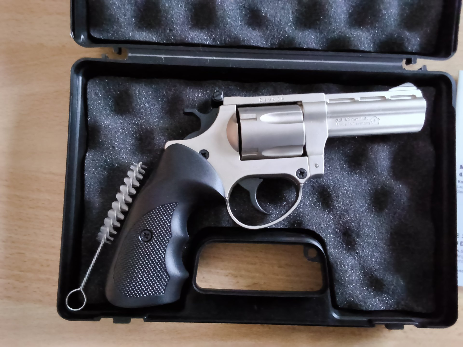 LEP Luftdruck Revolver ME 38 Magnum matt vernickelt 4,5 mm – Bild 2