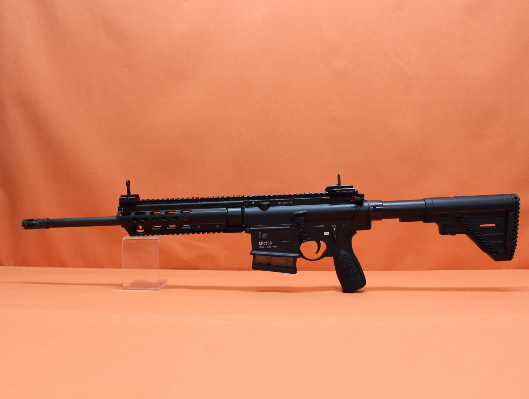 Ha.Büchse .308Win Heckler&Koch/H&K MR308 A3 16,5" Lauf Schwarz HKey, Gas-Piston-System HK417/G28 – Bild 1