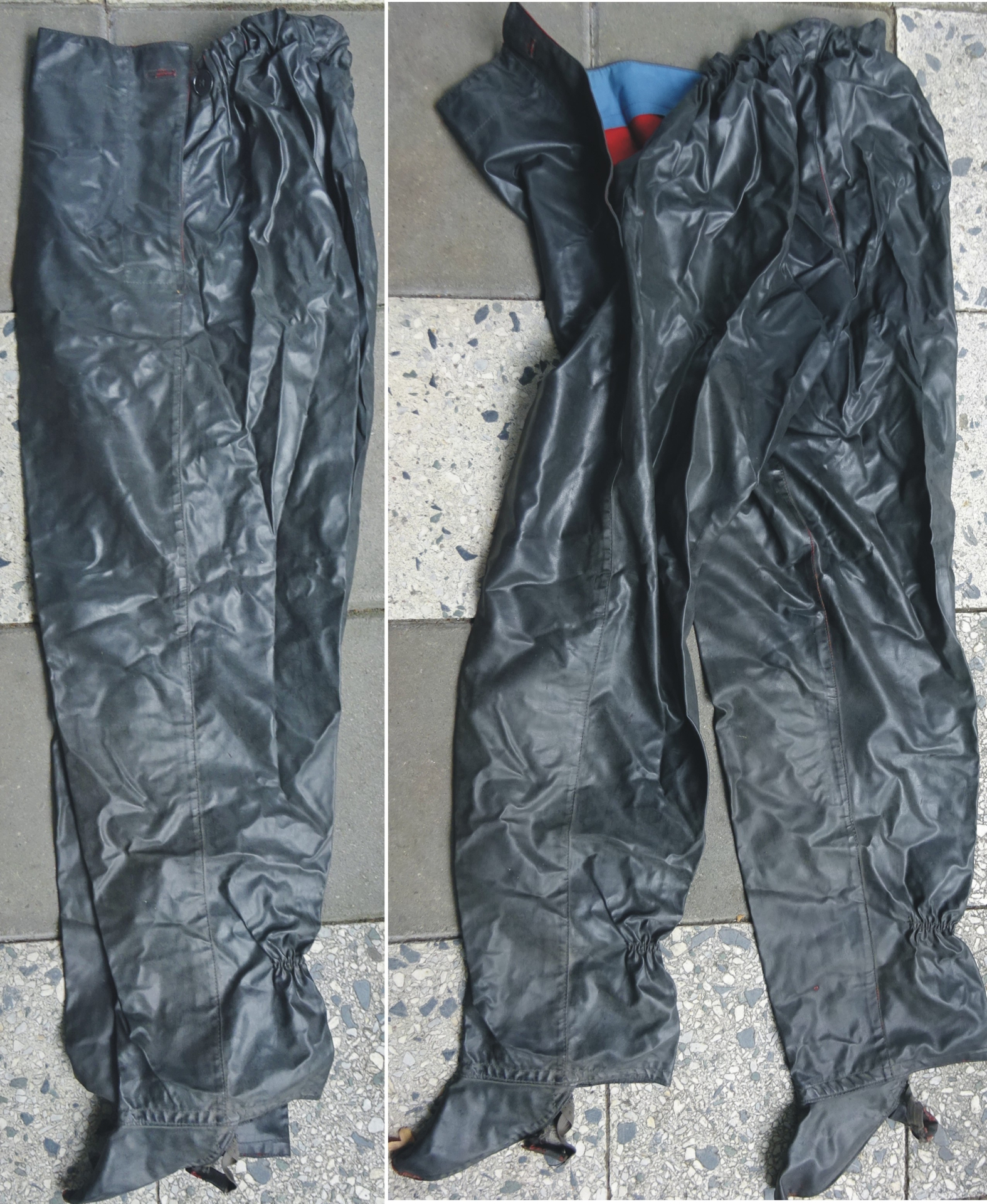 Wehrmacht(?): Alte Gummihose Klepperhose – Bild 1