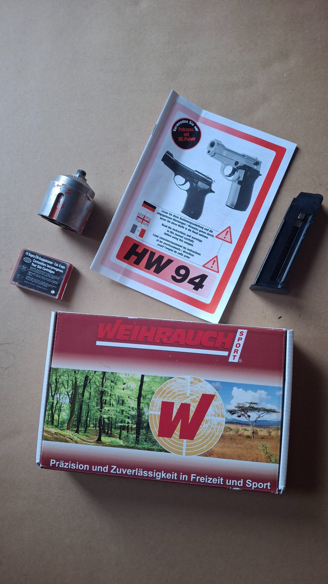 Weihrauch HW 94 mit Schalldämpfer & Ersatzmagazin – Bild 4