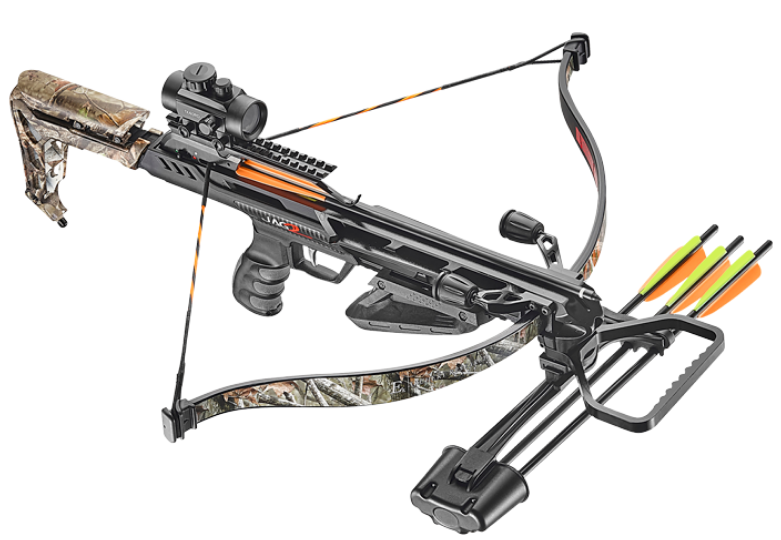 Mega-Set: 175 lbs Recurve-Armbrust Jaguar II camo neu mit sehr viel Zubehör – Bild 1