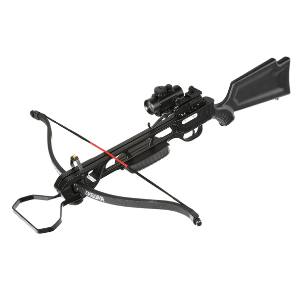 Mega-Set: 175 lbs Recurve-Armbrust Jaguar I schwarz neu mit sehr viel Zubehör – Bild 1