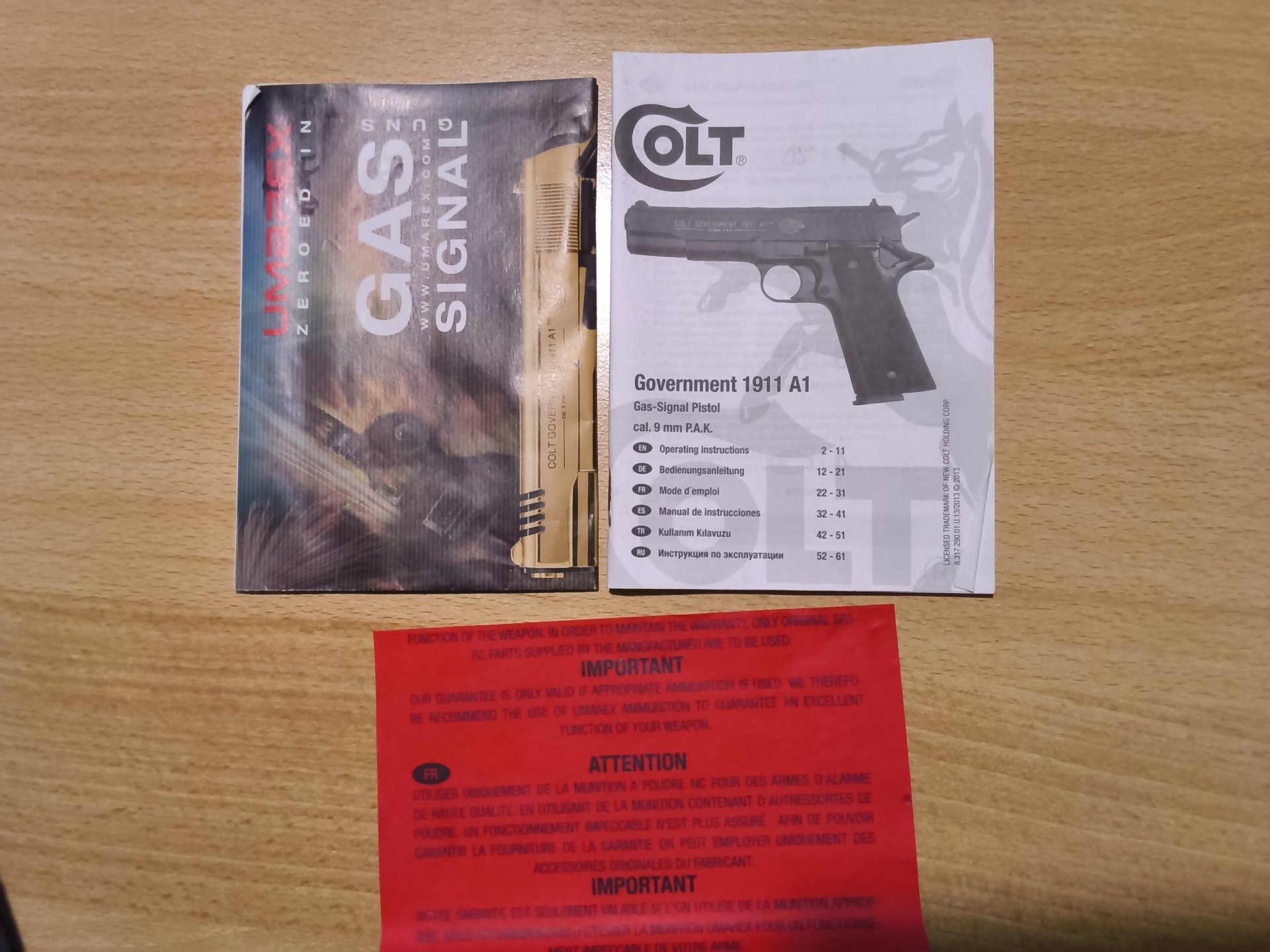 Colt Government 1911 A1 Gold Kal 9mm PAK – Bild 5