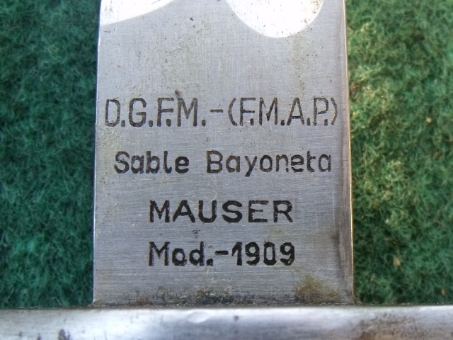 Mauser Bajonett M.1909 Argentinien, hier seltene orig. arg. Fertigung – Bild 6
