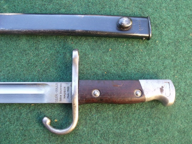 Mauser Bajonett M.1909 Argentinien, hier seltene orig. arg. Fertigung – Bild 2