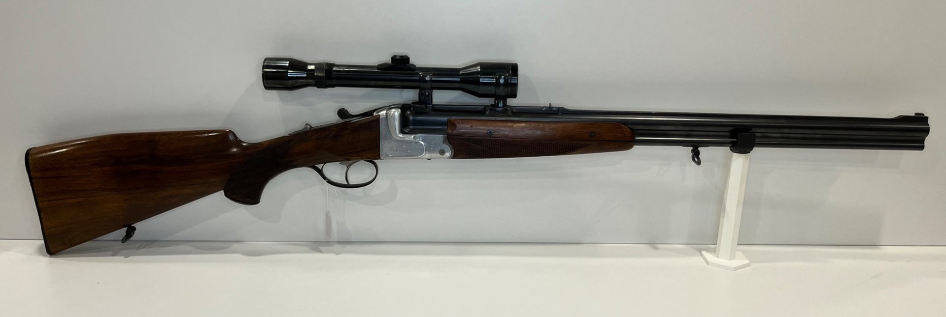 Krieghoff Modell Teck – Bockbüchsflinte – Greener-Verschluss – Nickel Marburg Supra 4x36 (SEM) – Bild 2