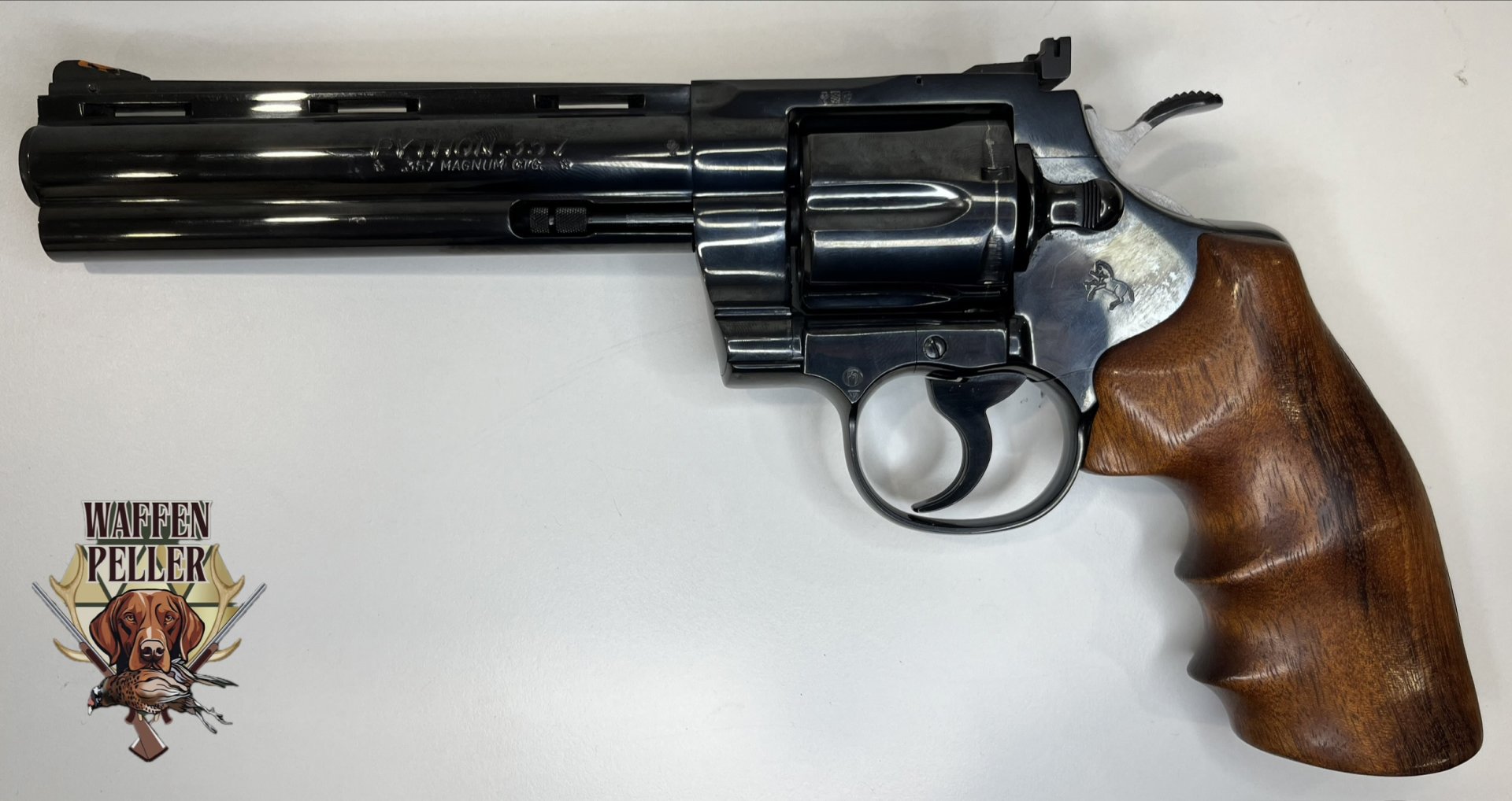 Colt Python .357 Mag. 6" – Klassiker im Top-Zustand inkl. Holz-Formgriff & Originalgriff – Bild 1