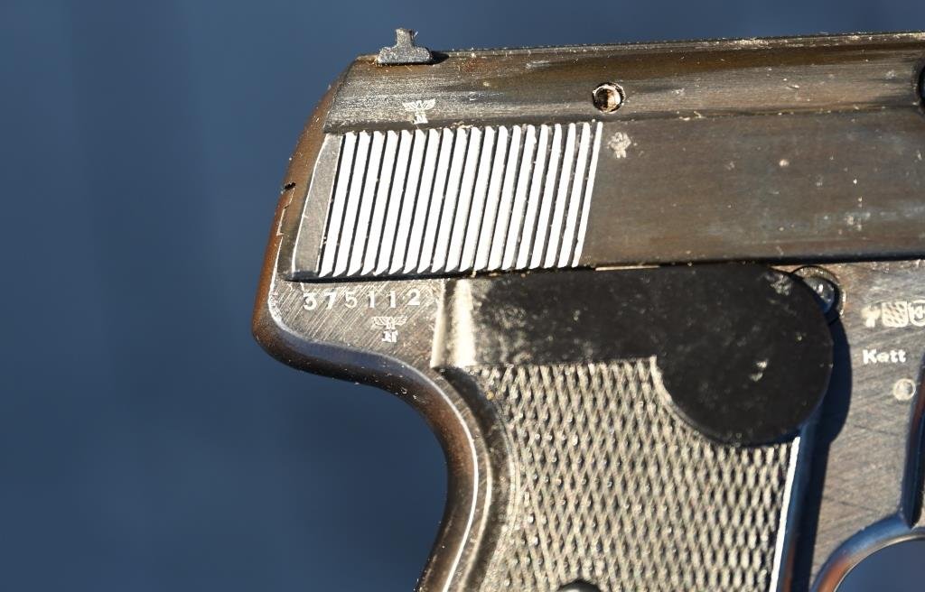 Pistole Ordonnanzwaffe Polizeipistole Wehrmacht Sauer & Sohn M 1938 Kal. 7,65 mm WaA & Polizeistern – Bild 4