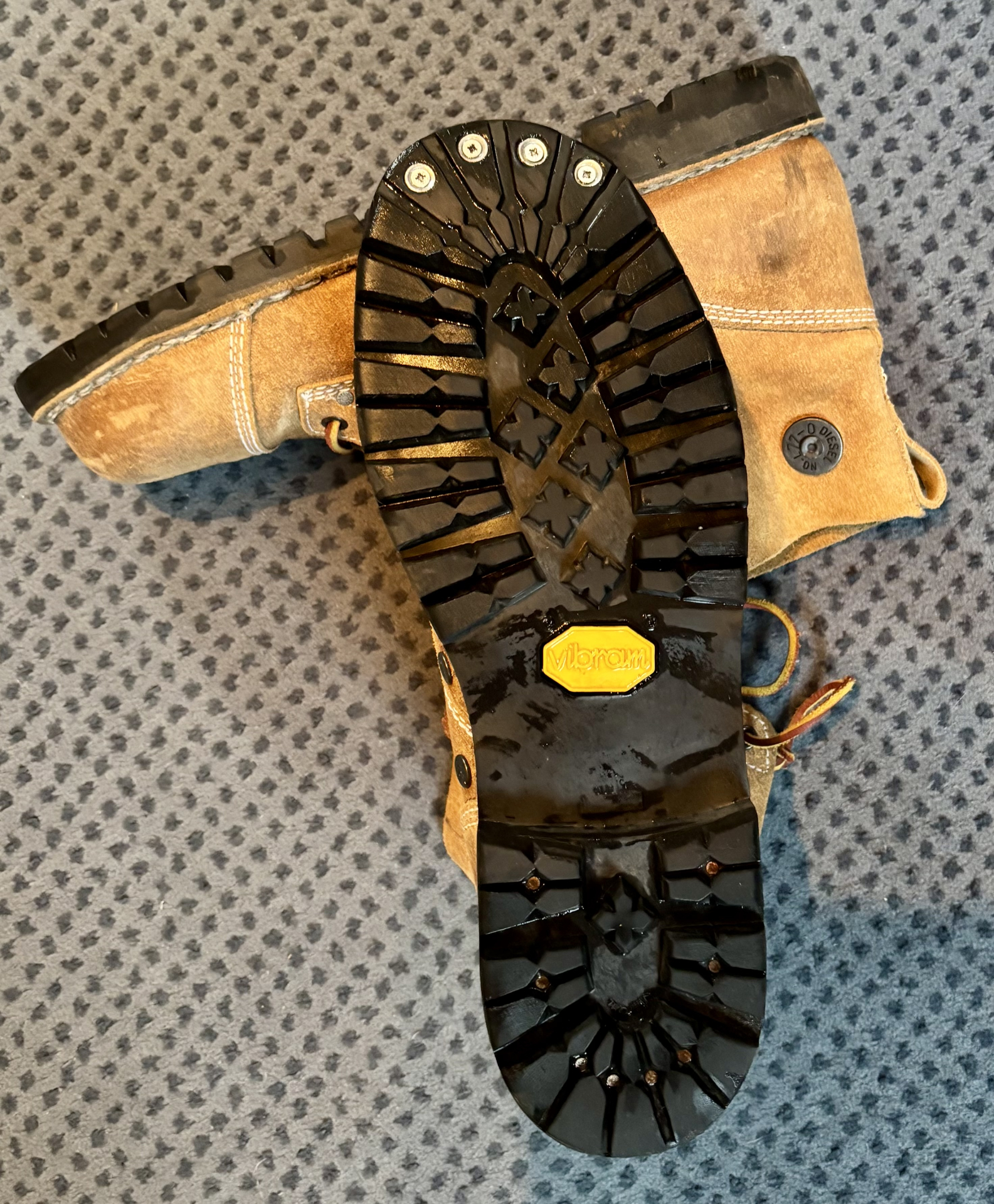 +++++ Original von DIESEL Jeans Leder Sommer und Winter Safari Jagd Boots/Stiefel AFRIKA +++++ – Bild 3