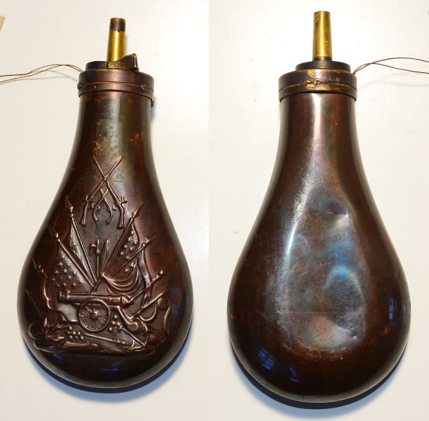 Pulverflasche für US Vorderladerrevolver, Replik – Bild 1
