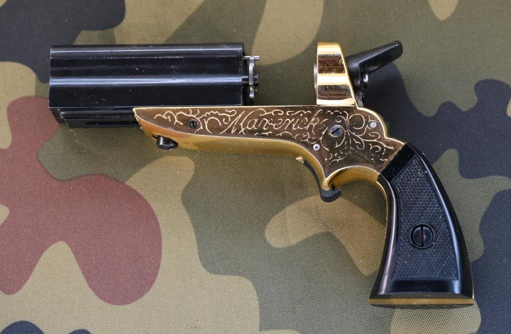 Wild-West-Revolver Bündelrevolver Perfecta G101 Derringer Maverick Kal. 4 mm RF lang 100 % wie neu! – Bild 2