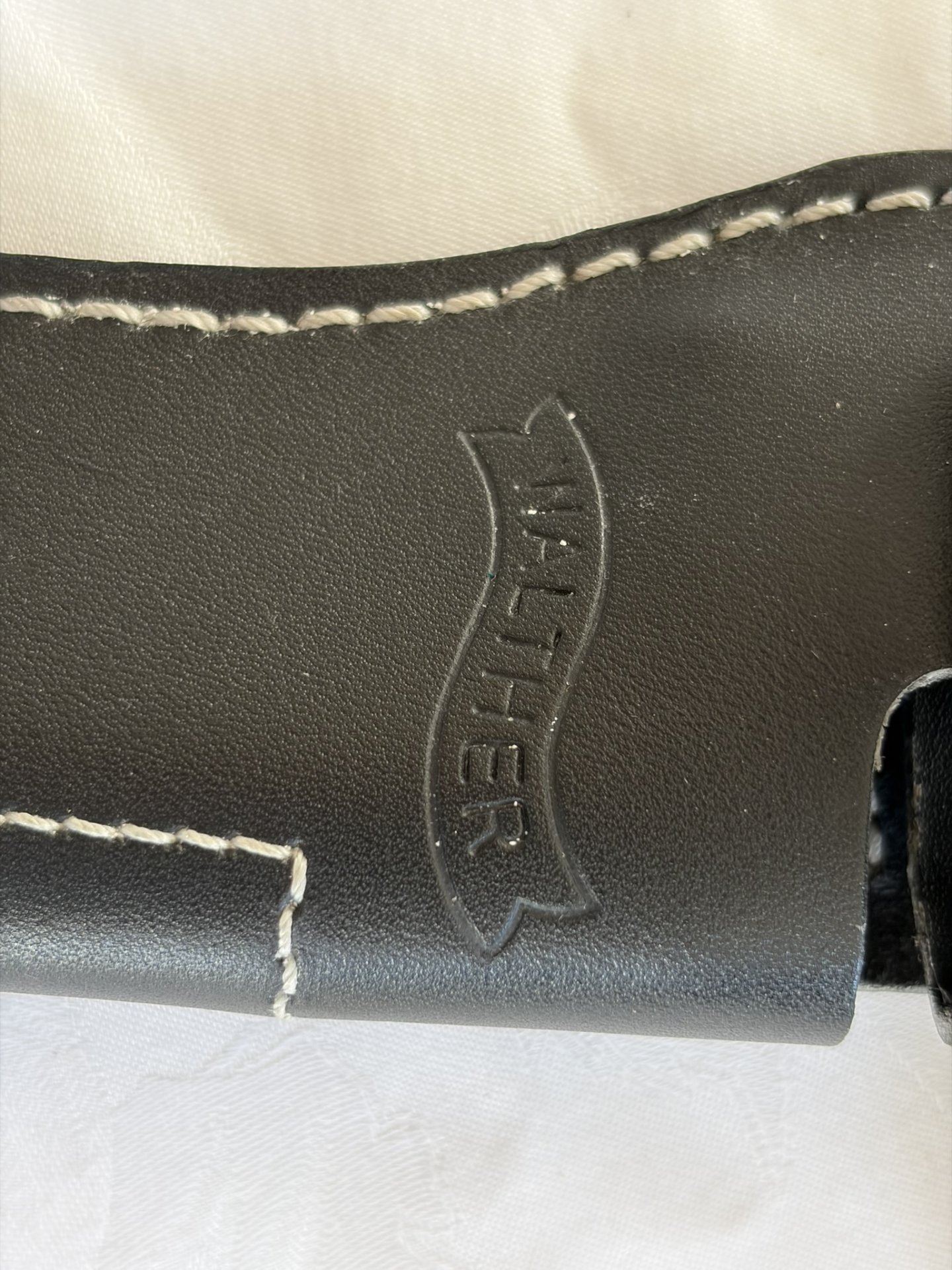 Walther P38 Messer – 440C – sehr neuwertig – mit Original-Lederscheide – Bild 4