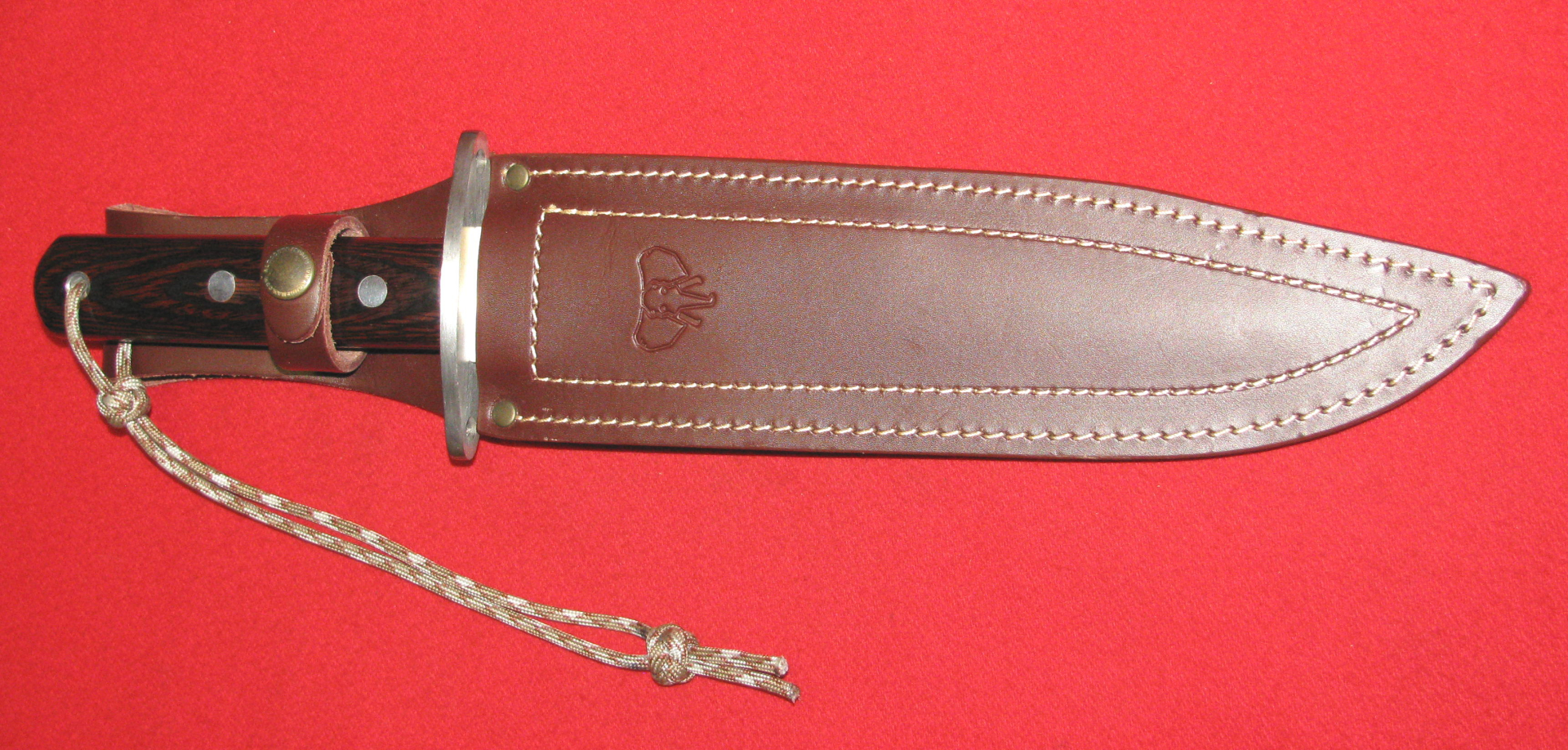 Großes Jagdmesser mit Lederscheide, gut verarbeitet und scharf – Bild 1