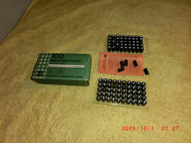Match Gescosse kal. .38 Spezial / .357 Mag. – Bild 1