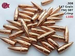 .308: 500 Stk.CamPro .308 147gr FMJ Spitzer BT 7,62 Nato L100 – Bild 1