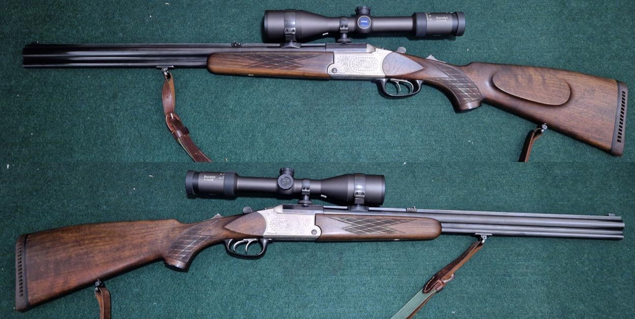 BBF Bockbüchsflinte Blaser ES70 im Kal. 12/70 & 7x65R mit ZF Zeiss Duralyt 3-12x50 – Bild 1