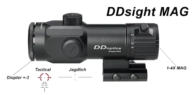 Rotpunktvisier DD Optics DDsight MAG 1-4x22 Reflexvisier Vorführgerät – Bild 2