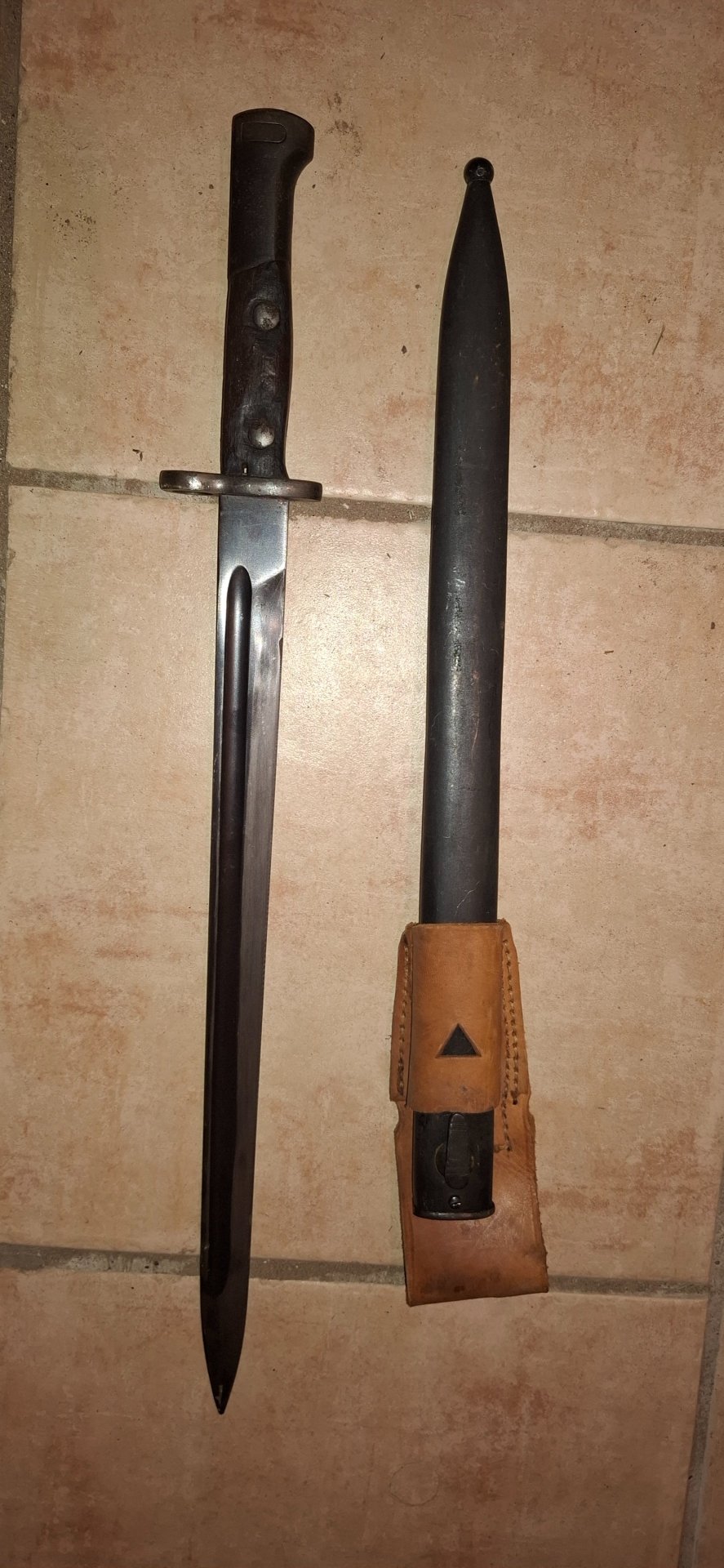 Bajonett K98, ww1, ww2 groß mit Koppelschuh – Bild 2
