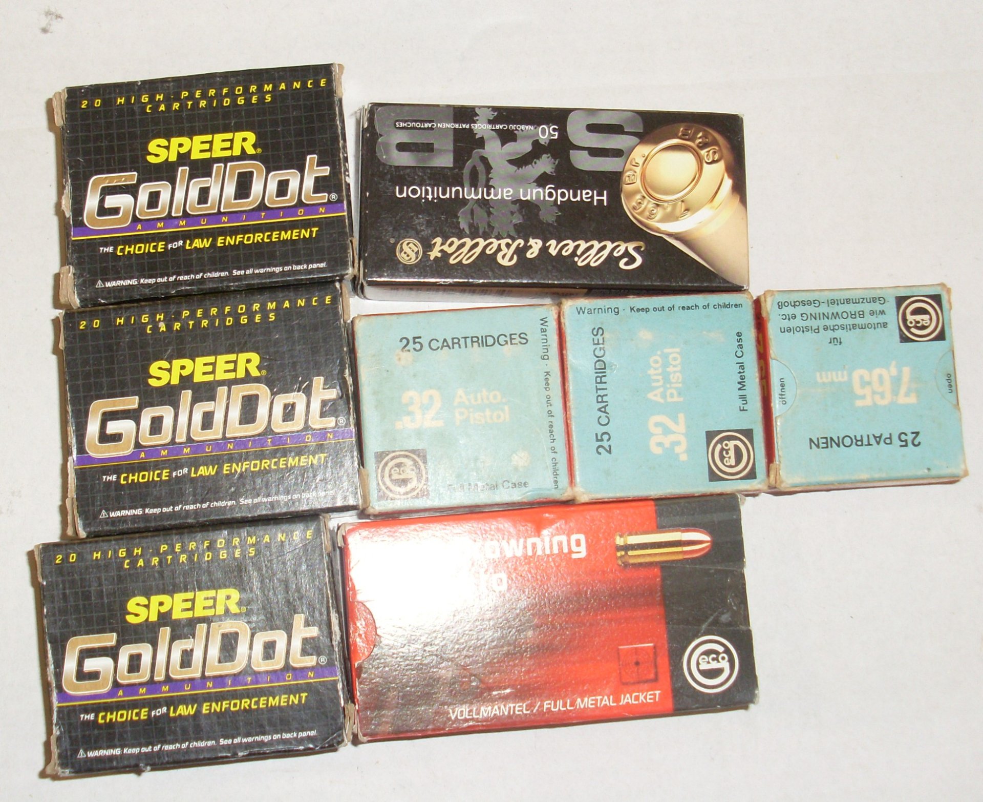 ca 220 Schuss 7,65 Br diverse darunter Gold HP – Bild 1