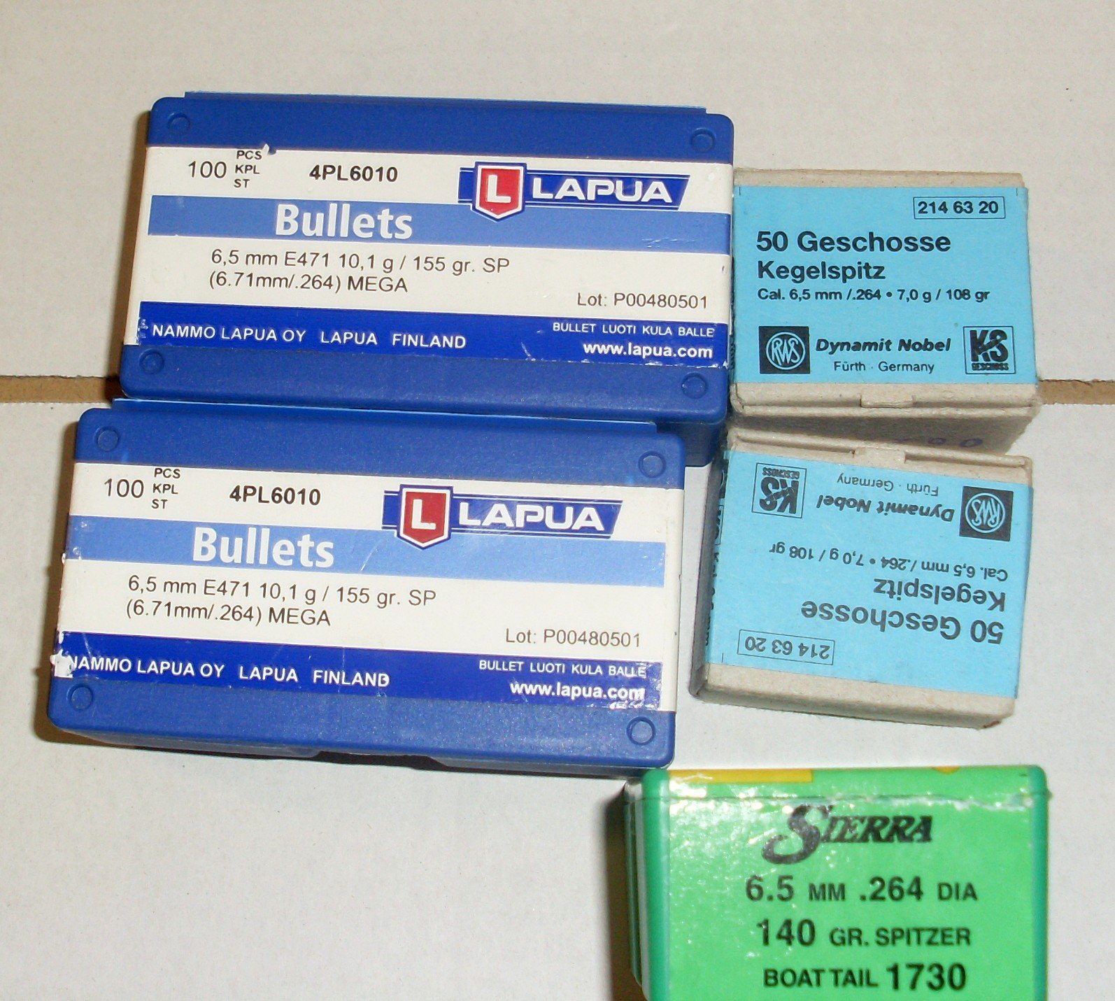 ca 350 Geschosse 6,5 ,Lapua Sierra und RWS KS – Bild 1
