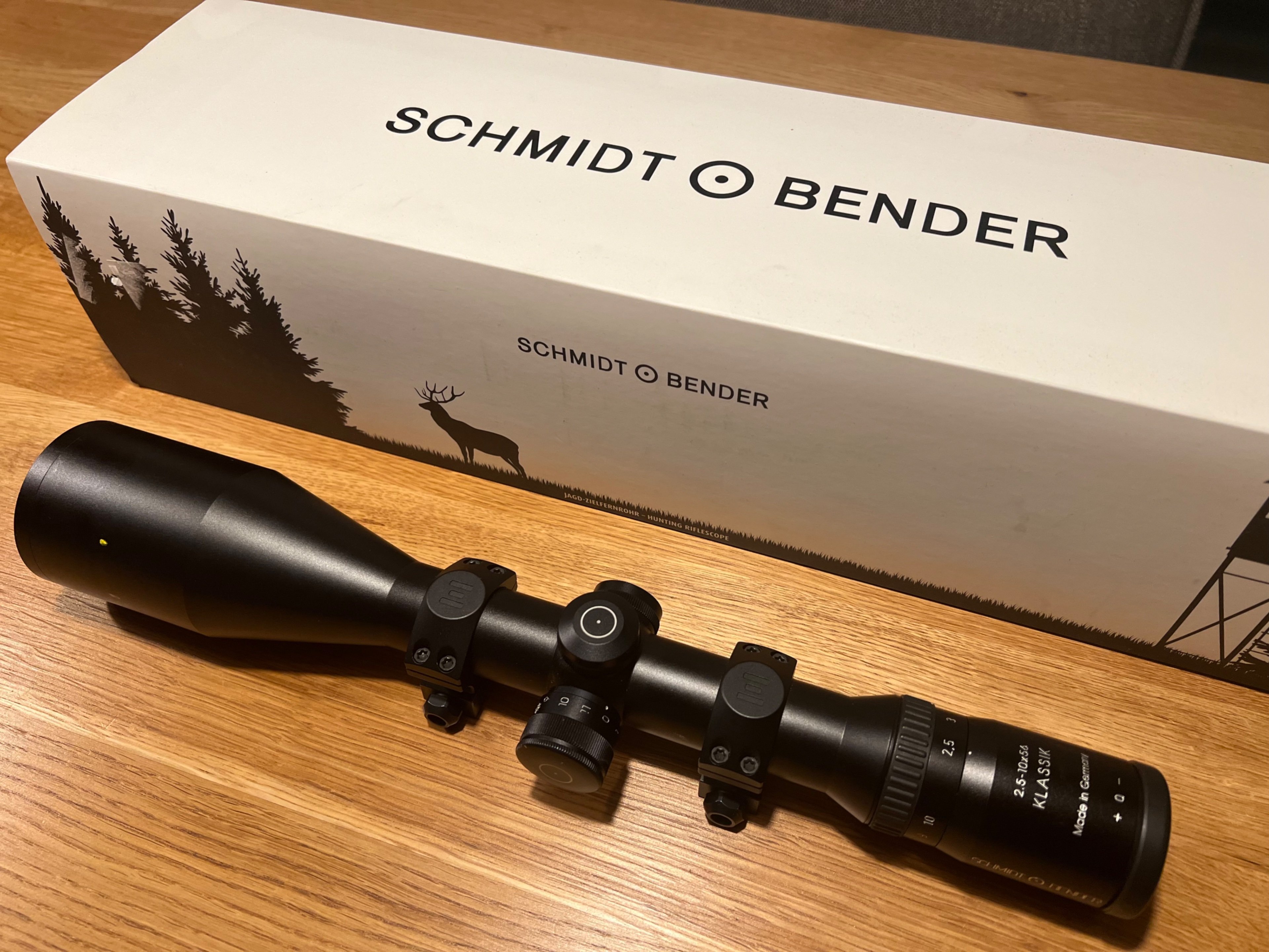 Schmidt Bender Klassik 2,5-10x56 mit Montage Zielfernrohr ZF – Bild 1