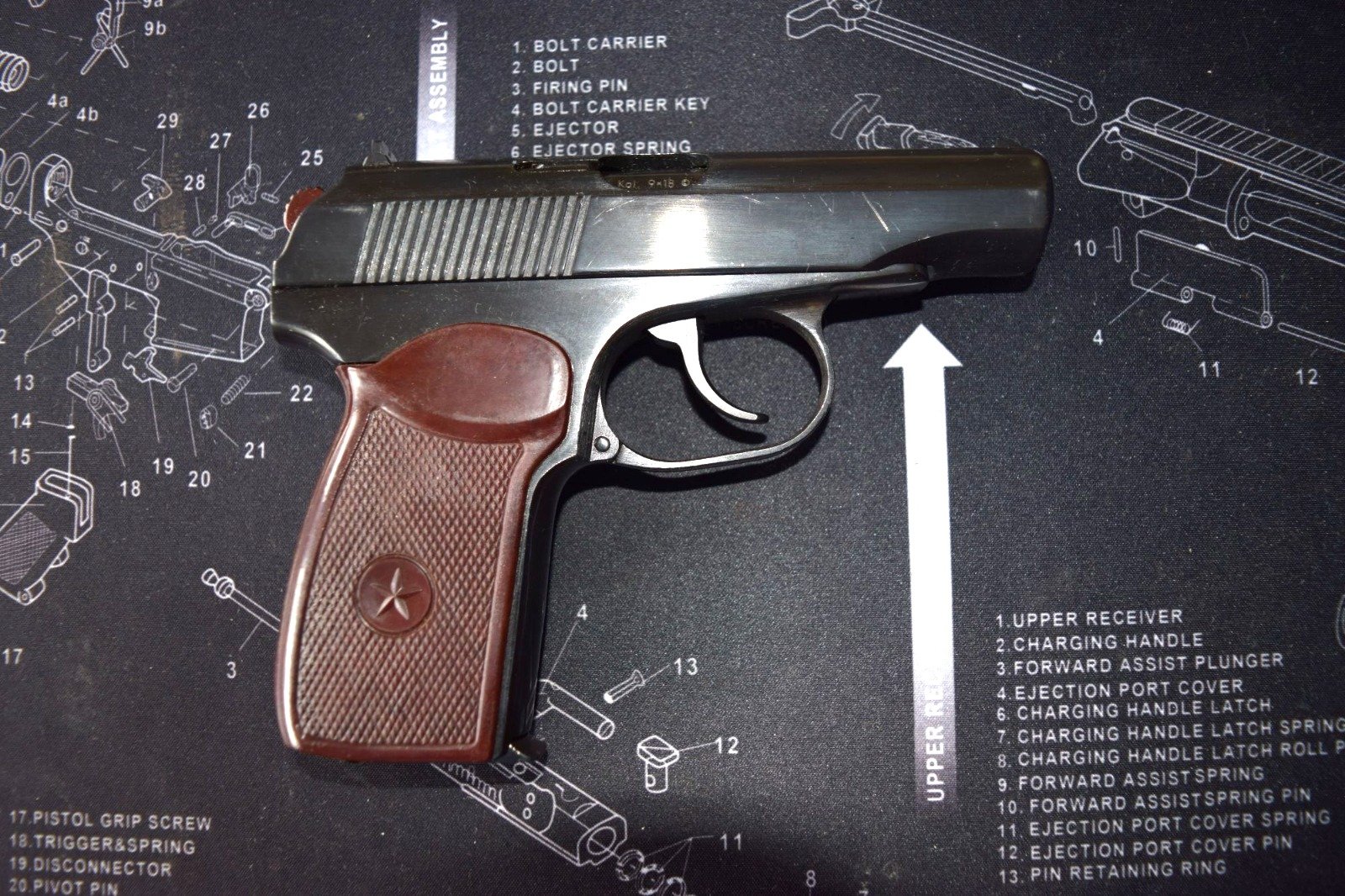 Bulgarische Makarov 9 mm Mak – Bild 1