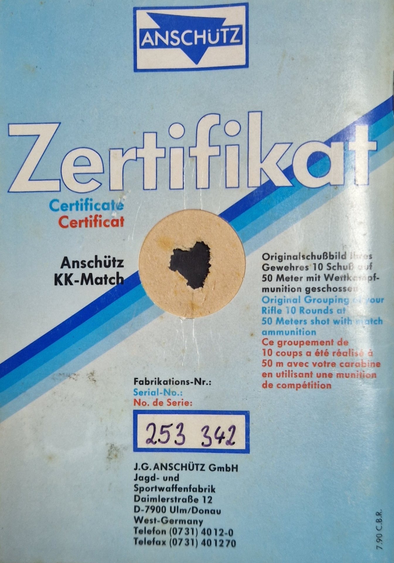 Anschütz Modell 1907 Links, nahezu ungebraucht im Originalzustand – Bild 10