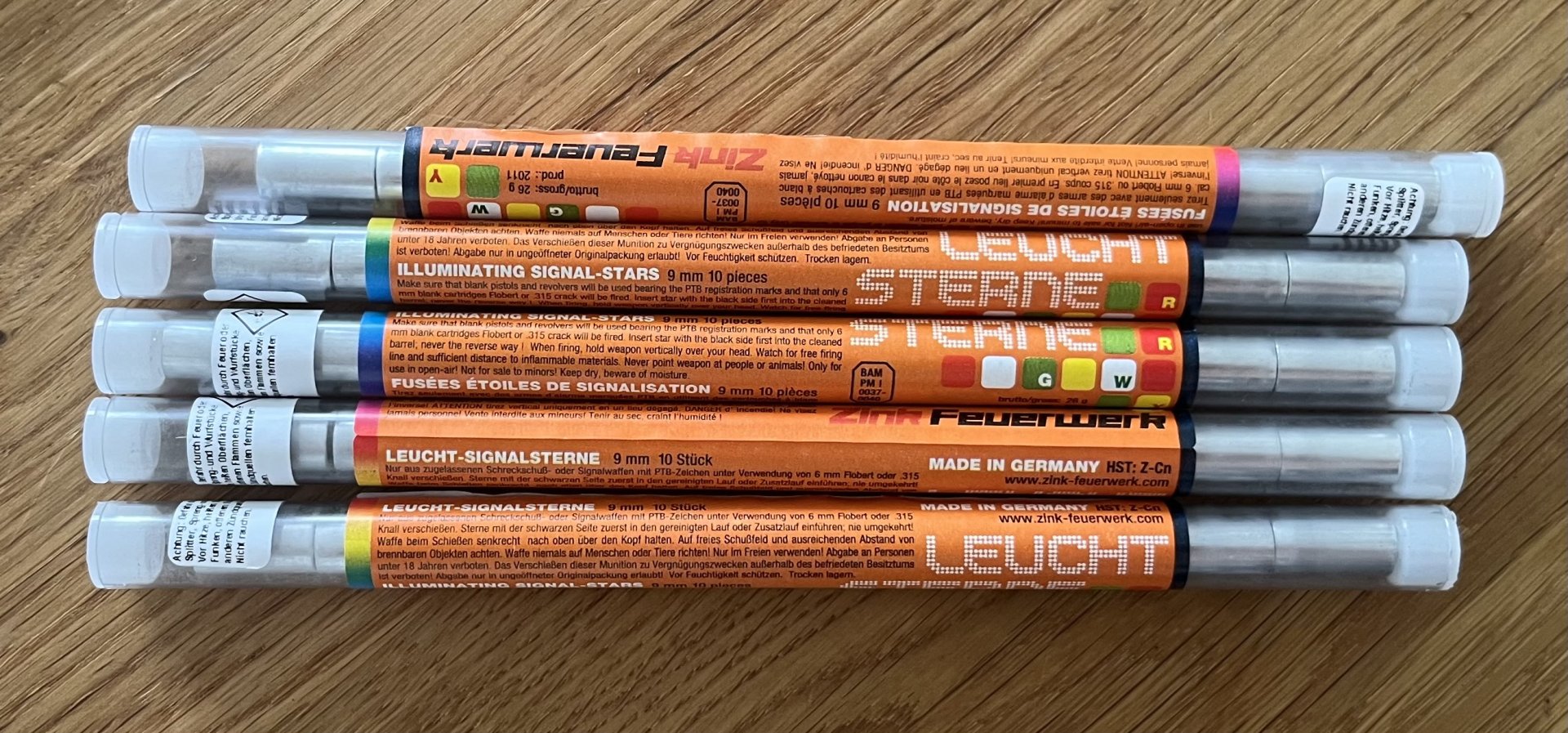 Zink Leucht-Signalsterne 9 mm – Bild 1