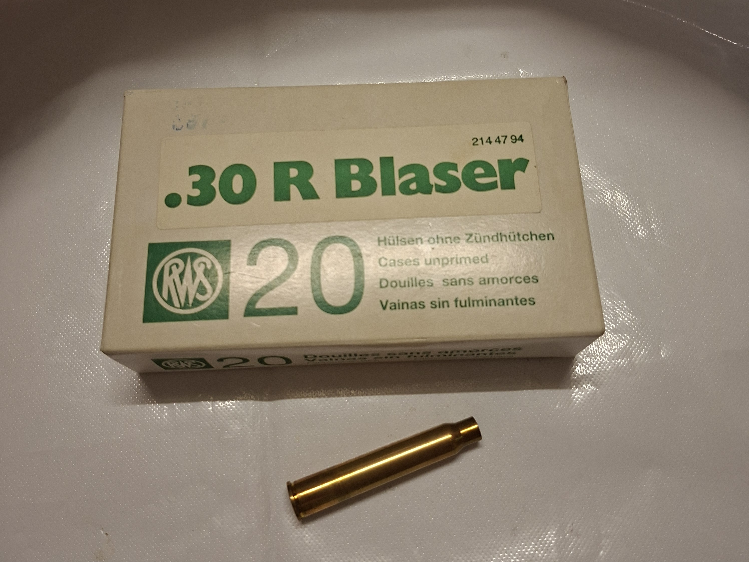 RWS 30 R Blaser Hülsen neu – Bild 1