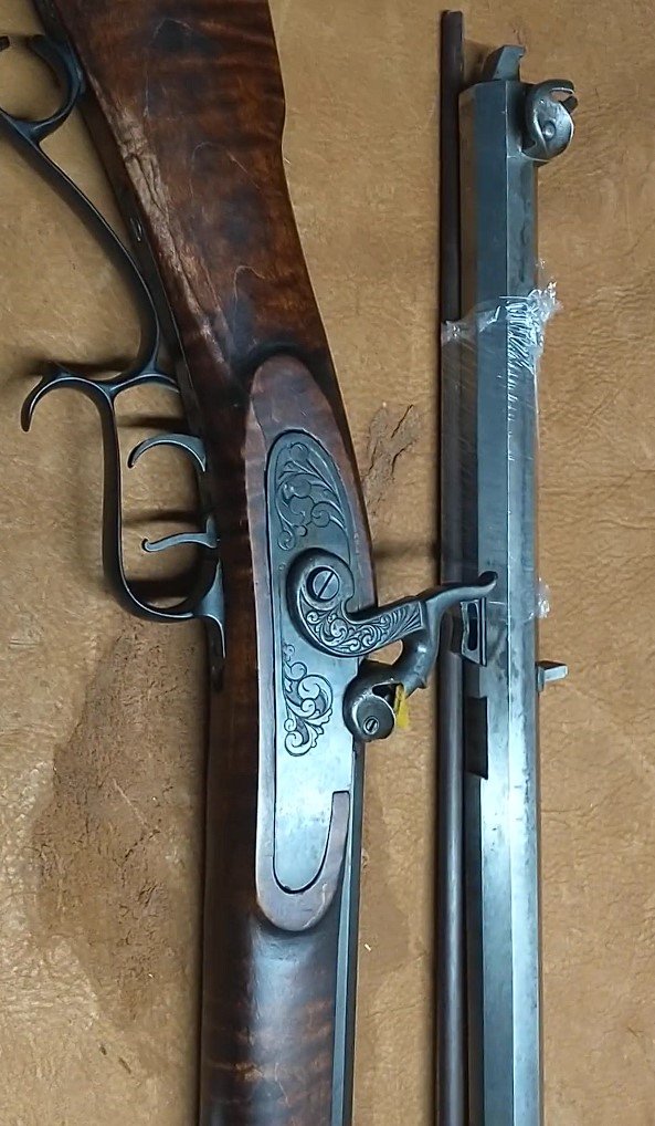 W. Arthur Huscusson / Huschsson Perkussionsgewehr – Kal. .40 & .45 – 2-Lauf-Set – Bild 7