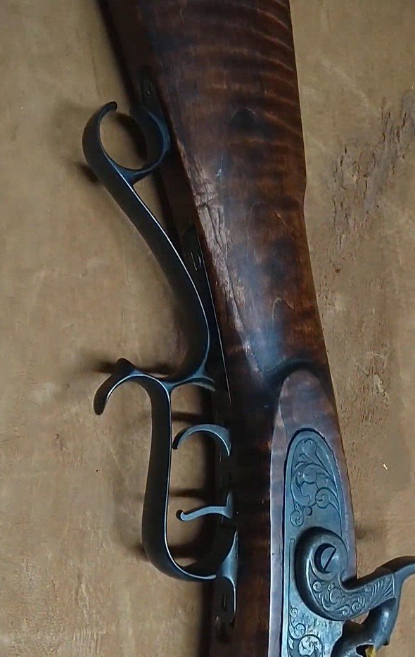 W. Arthur Huscusson / Huschsson Perkussionsgewehr – Kal. .40 & .45 – 2-Lauf-Set – Bild 6