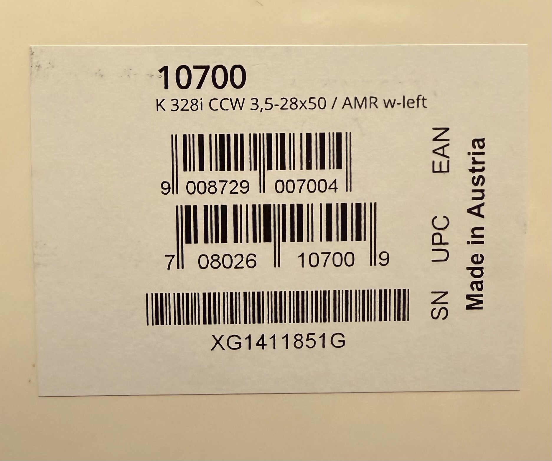 Kahles Zielfernrohr K328i CCW 3,5-28x50 AMR / w-left ORIGINAL VERPACKT – Bild 1