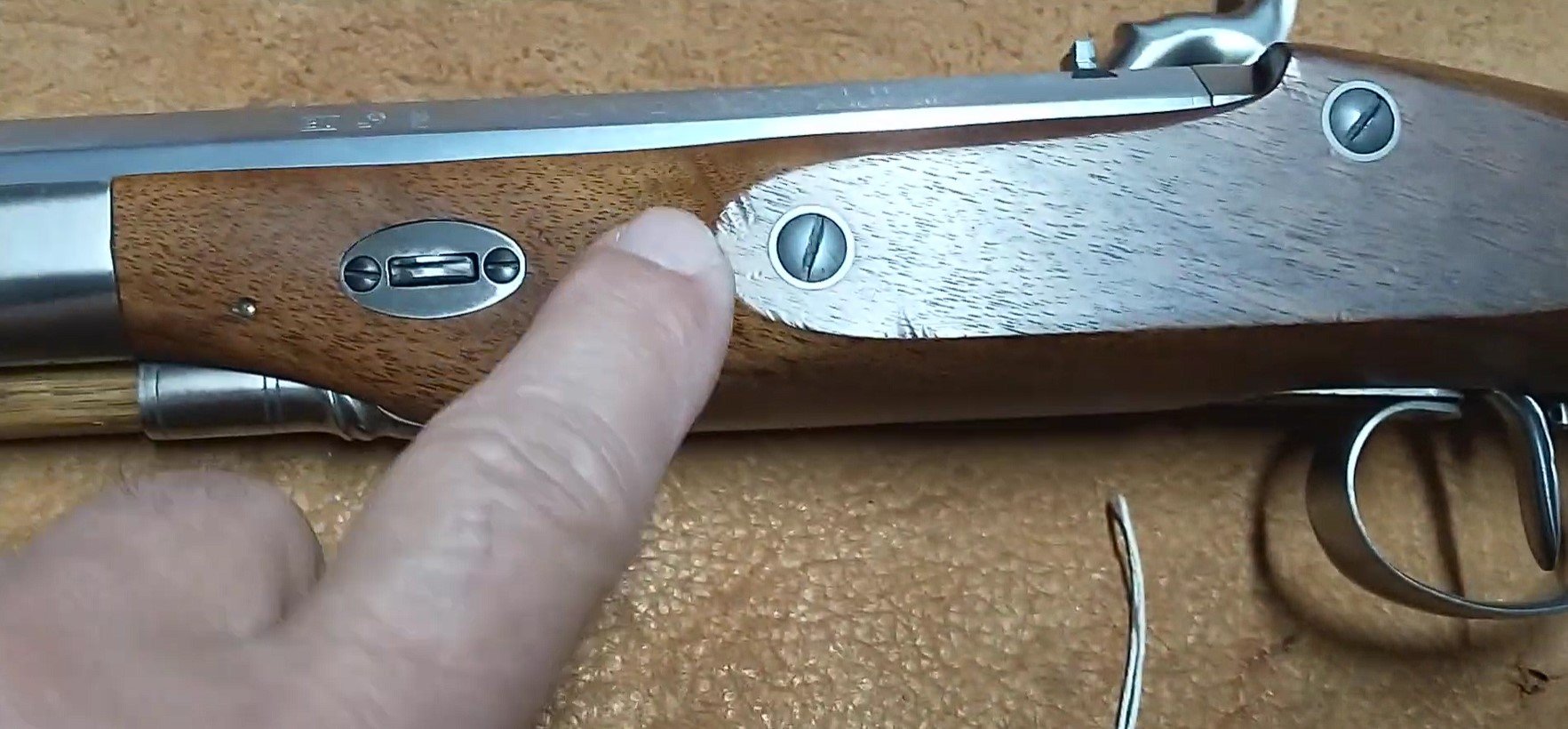 Charles Moore Perkussionspistole Kal. .45 – Davide Pedersoli – Bild 6