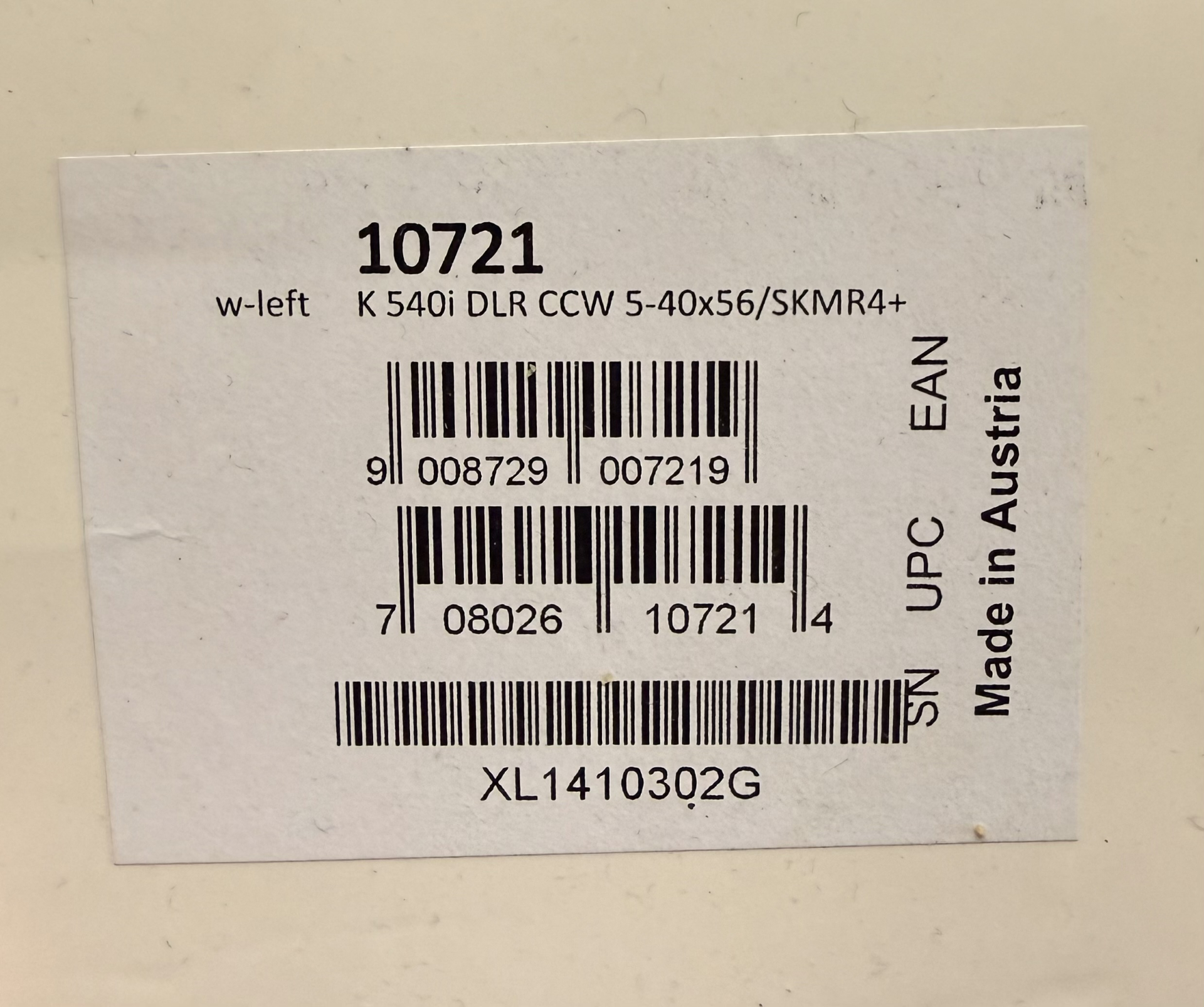 Kahles Zielfernrohr K540i DLR CCW 5-40x56 SKMR4+ ORIGINAL VERPACKT – Bild 1