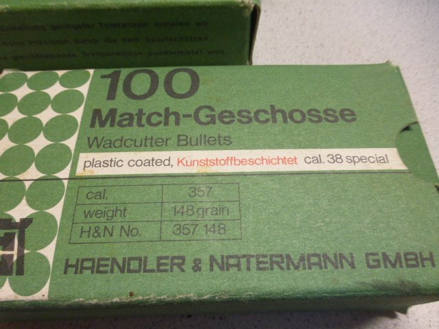 400 Match-Geschosse von H+N Cal.38 WC,148grain – Bild 3