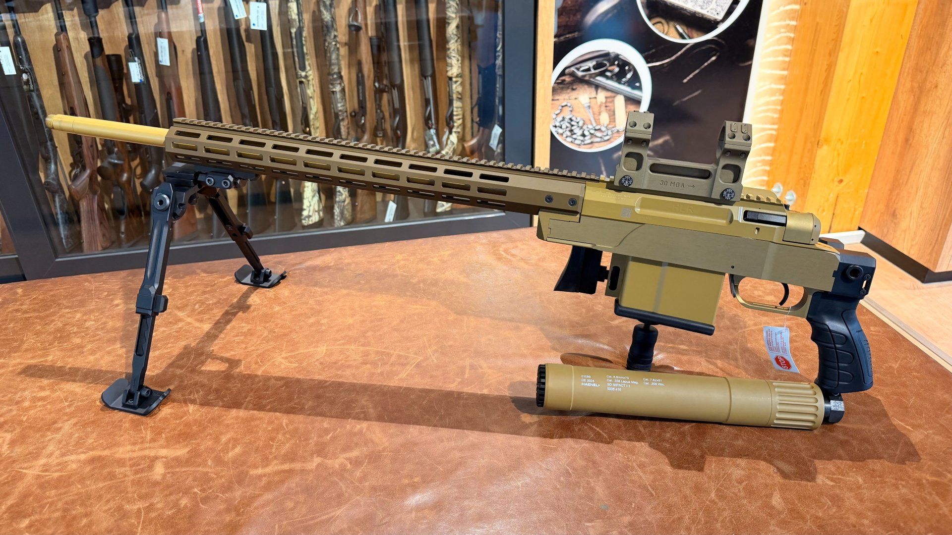 Haenel Repetierbüchse HLR 338 PRO , .338 Lapua Magnum, B&T Schalldämpfer Monoblock-Long Range HAMMER – Bild 7