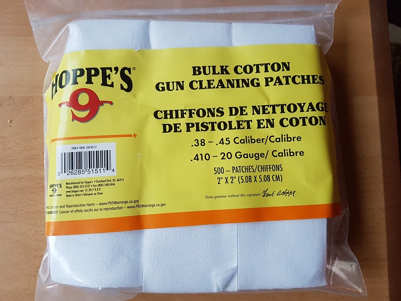 500 Stück Hoppes Patches Cal.38 - .45 – Bild 1