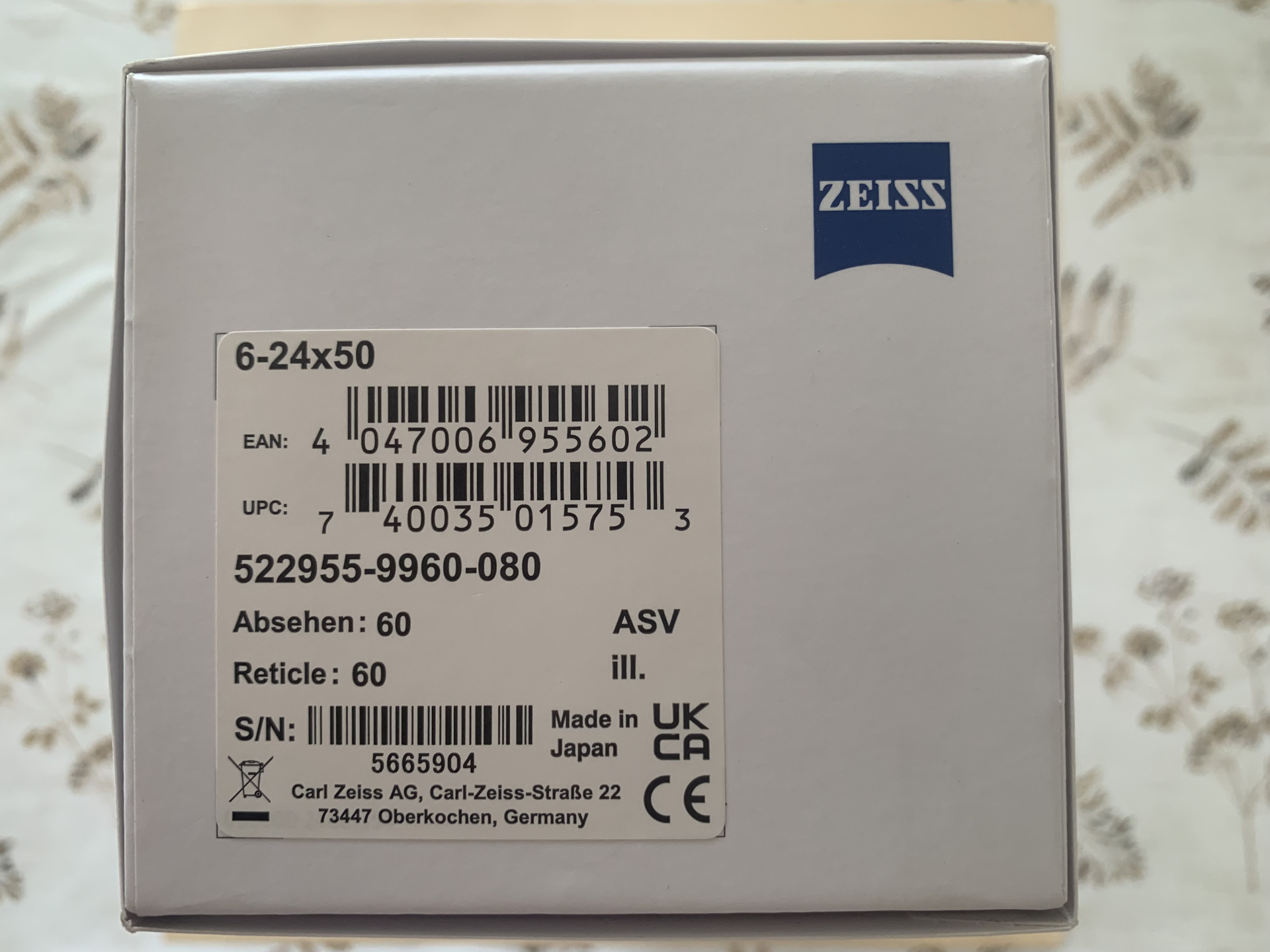 Zeiss Conquest 6-24x50 bel. – Bild 1