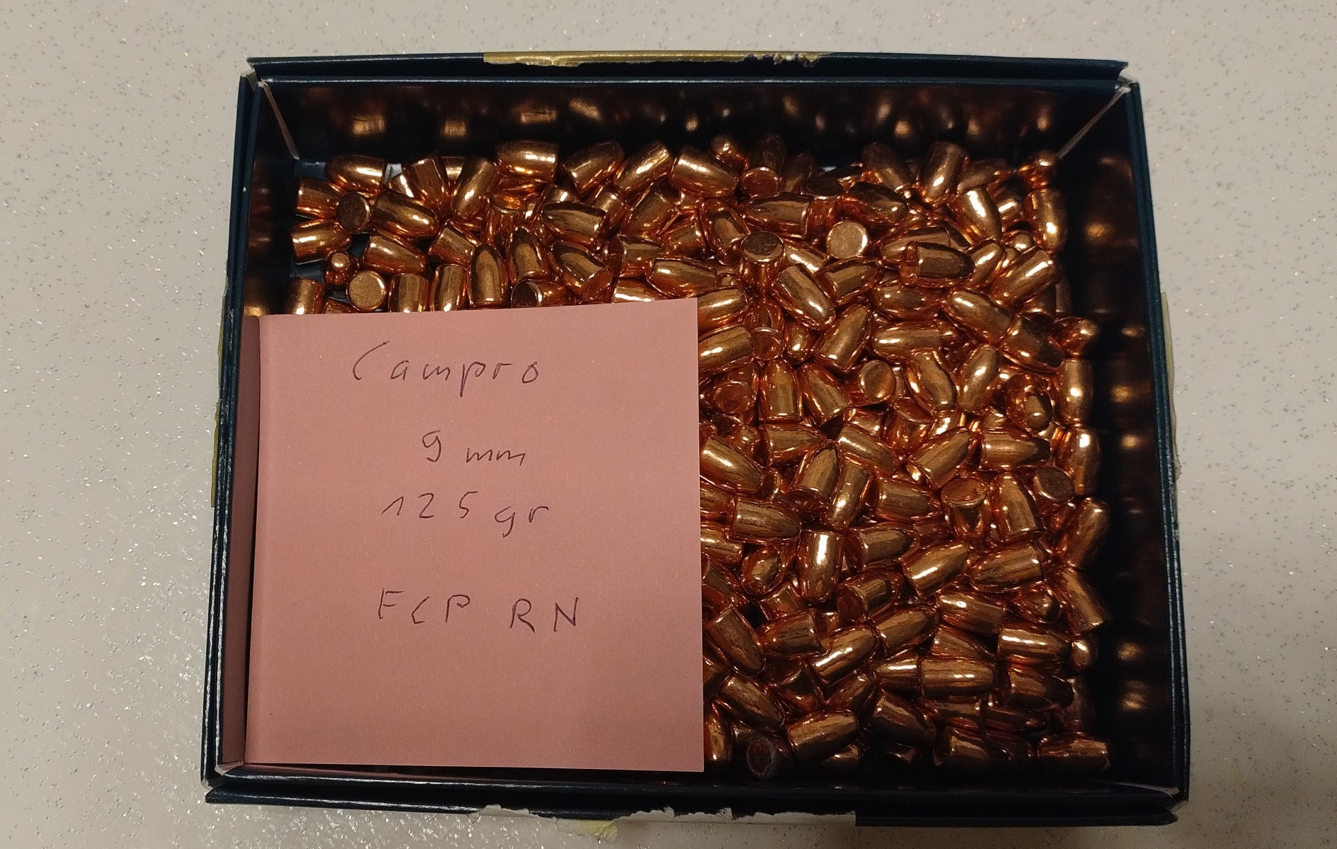 9mm Geschosse von CAMPRO 125gr FCP RN – Bild 1