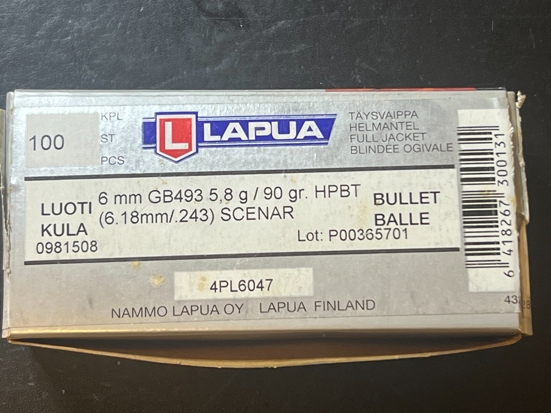6mm / .243 Lapua Geschosse 90 gn HPBT 49 Stk. – Bild 1