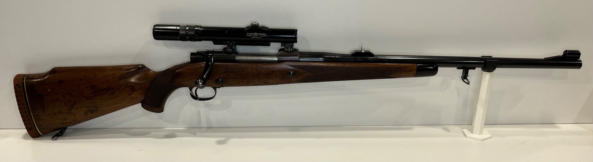 Winchester Model 70 Pre-64 Super Grade .458 Win. Mag. – Safari-Klassiker mit B. Nickel 1-4x Abs. 1 – Bild 2