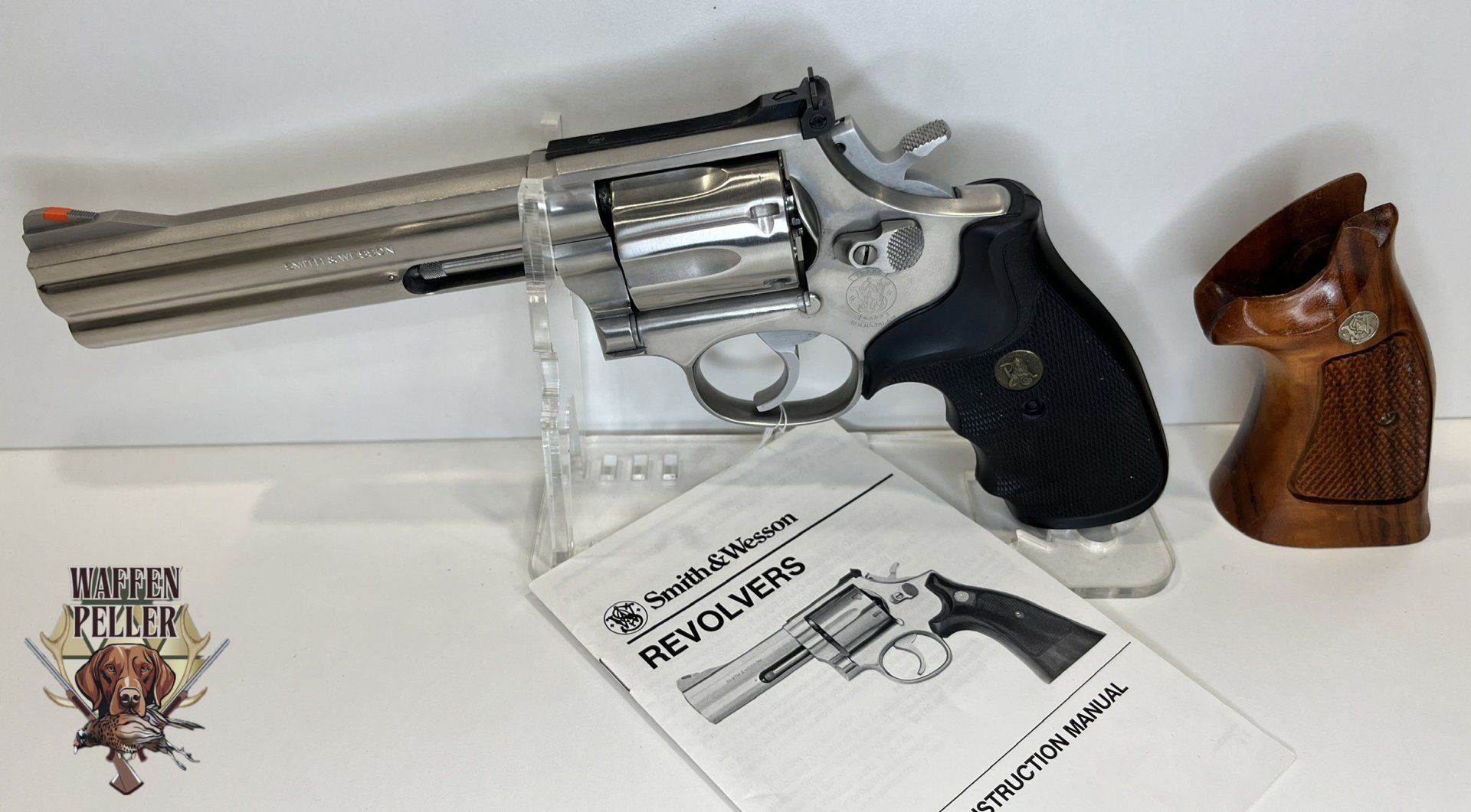 Revolver Smith & Wesson Mod. 686-1 (.357 Mag.) – 6 Zoll – inkl. Holzgriffschalen & Werk-Recall („M“) – Bild 1
