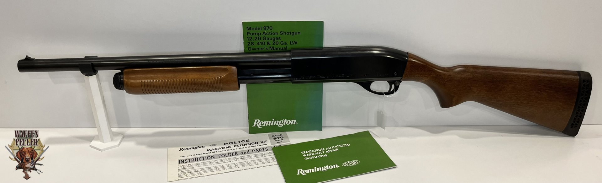 Vorderschaftrepetierflinte Remington Model 870 MAGNUM – Kal. 12/76 – Top-Zustand mit OVP-Papieren – Bild 1
