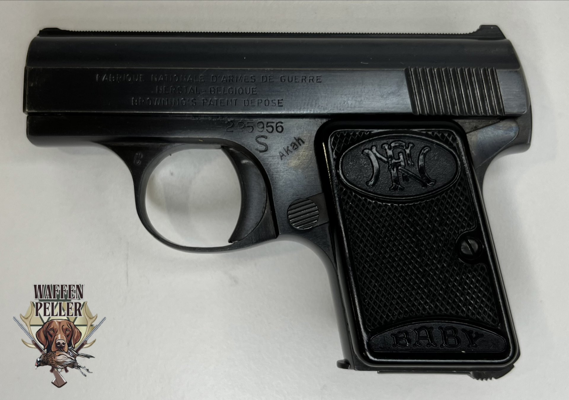 FN Browning Baby 6,35 mm Browning – Neuwertiger Zustand in OVP mit Anleitung & 2 Magazinen – Bild 2