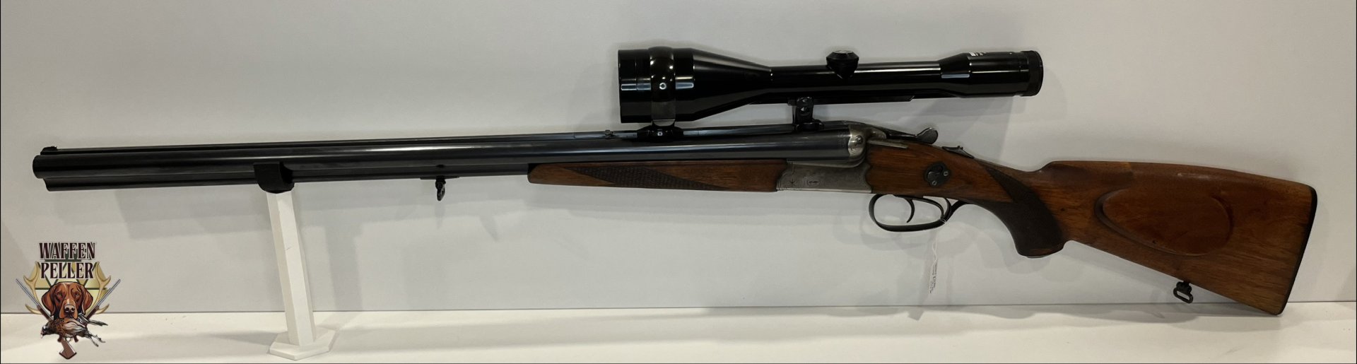 Drilling Fortuna Suhl Mod. 30/32 – 16/70 & 7x65R + Krieghoff Einstecklauf .22 Win. Mag. –Zeiss 8x56 – Bild 1