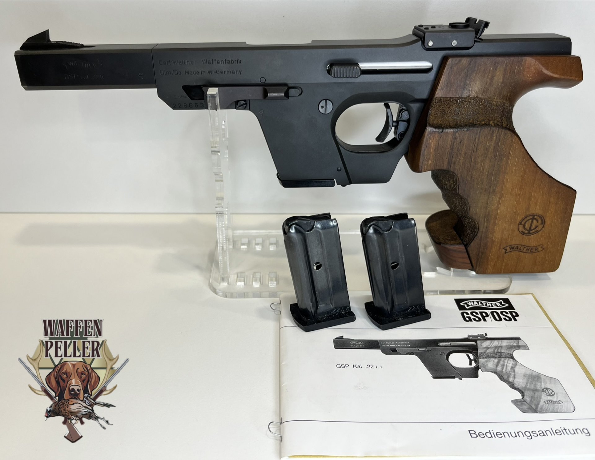 Walther GSP .22 lr – Top-Zustand – inkl. 3 Magazine & Original-Anleitung – Bild 1