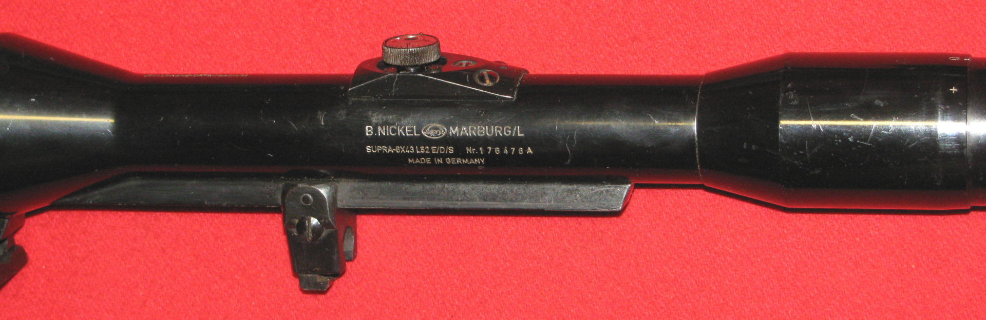 ZF / Zielfernrohr, ein älteres B. NICKEL 6 x 43 mit dem Absehen 1 – Bild 2