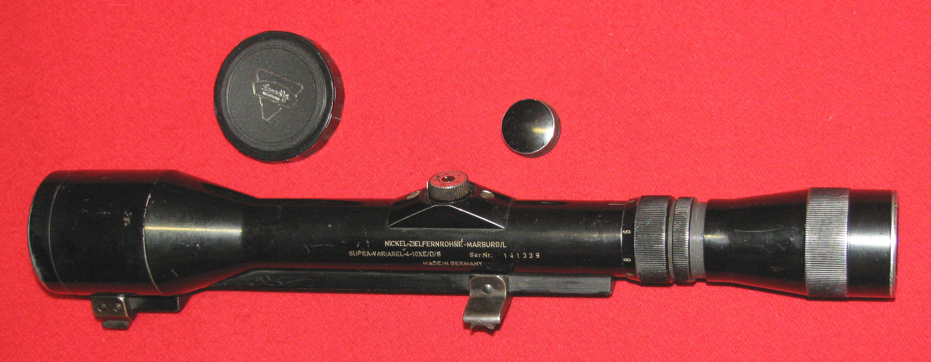 ZF / Zielfernrohr, ein älteres NICKEL 4 - 10 x 42 mit dem Absehen 1 – Bild 1