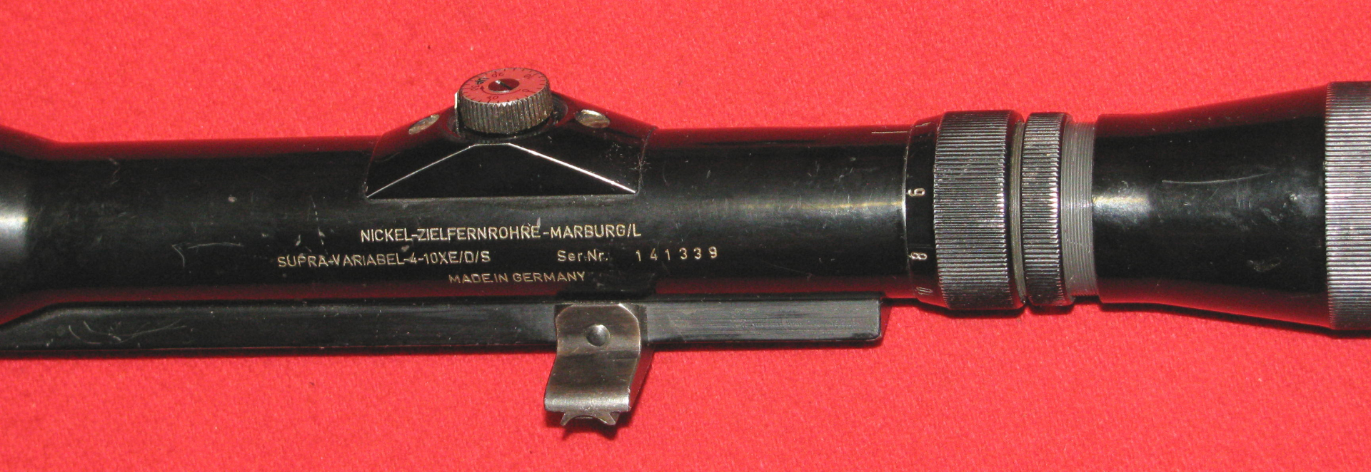 ZF / Zielfernrohr, ein älteres NICKEL 4 - 10 x 42 mit dem Absehen 1 – Bild 2